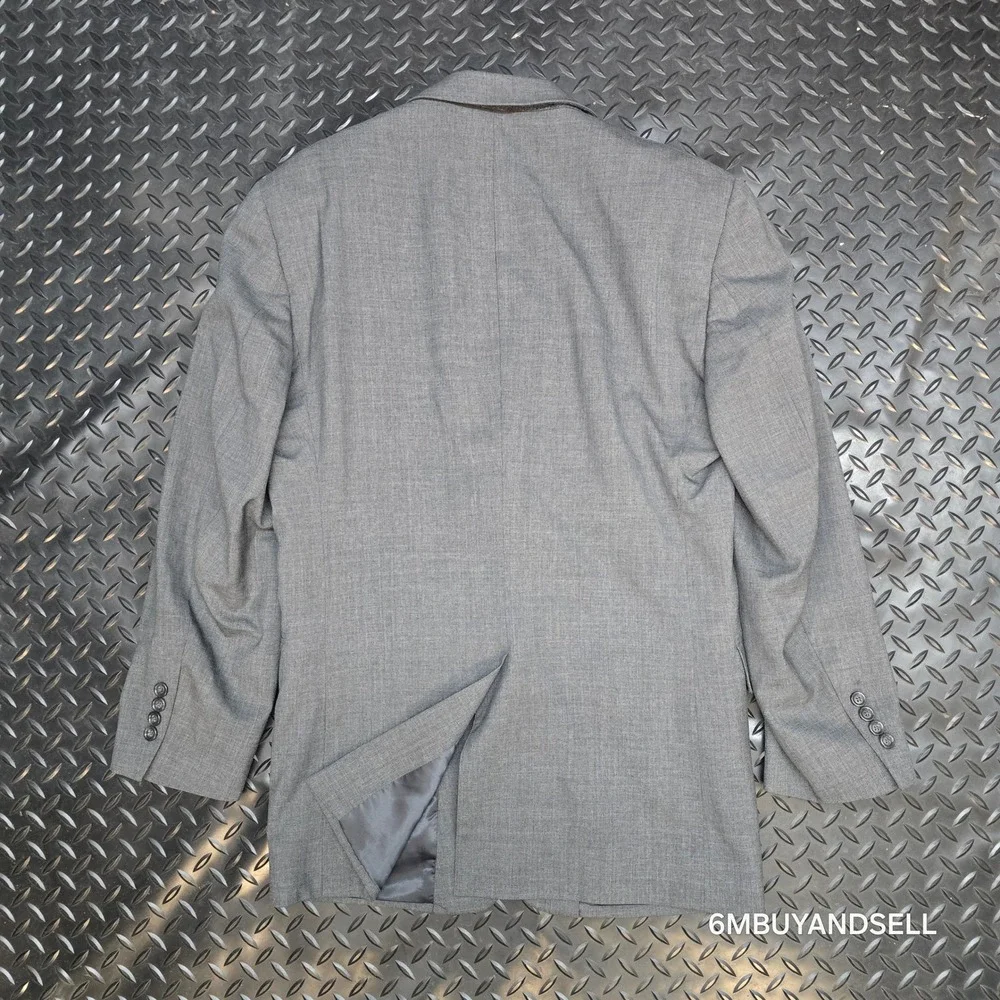 Jos. A. Bank Mens‎ Grey 100% Wool 2-Button Blazer Sport Coat Jacket 39R